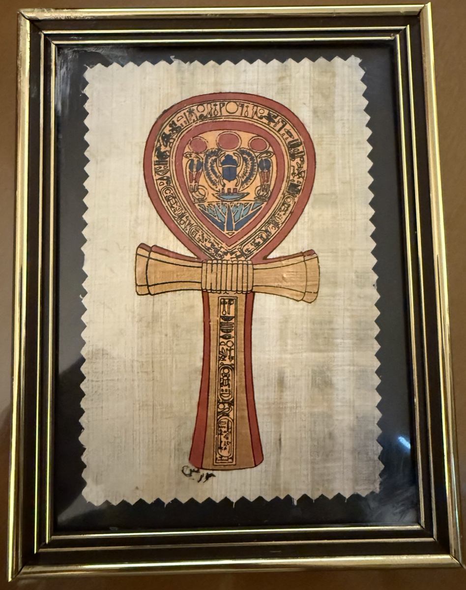 安卡十字架莎草纸画