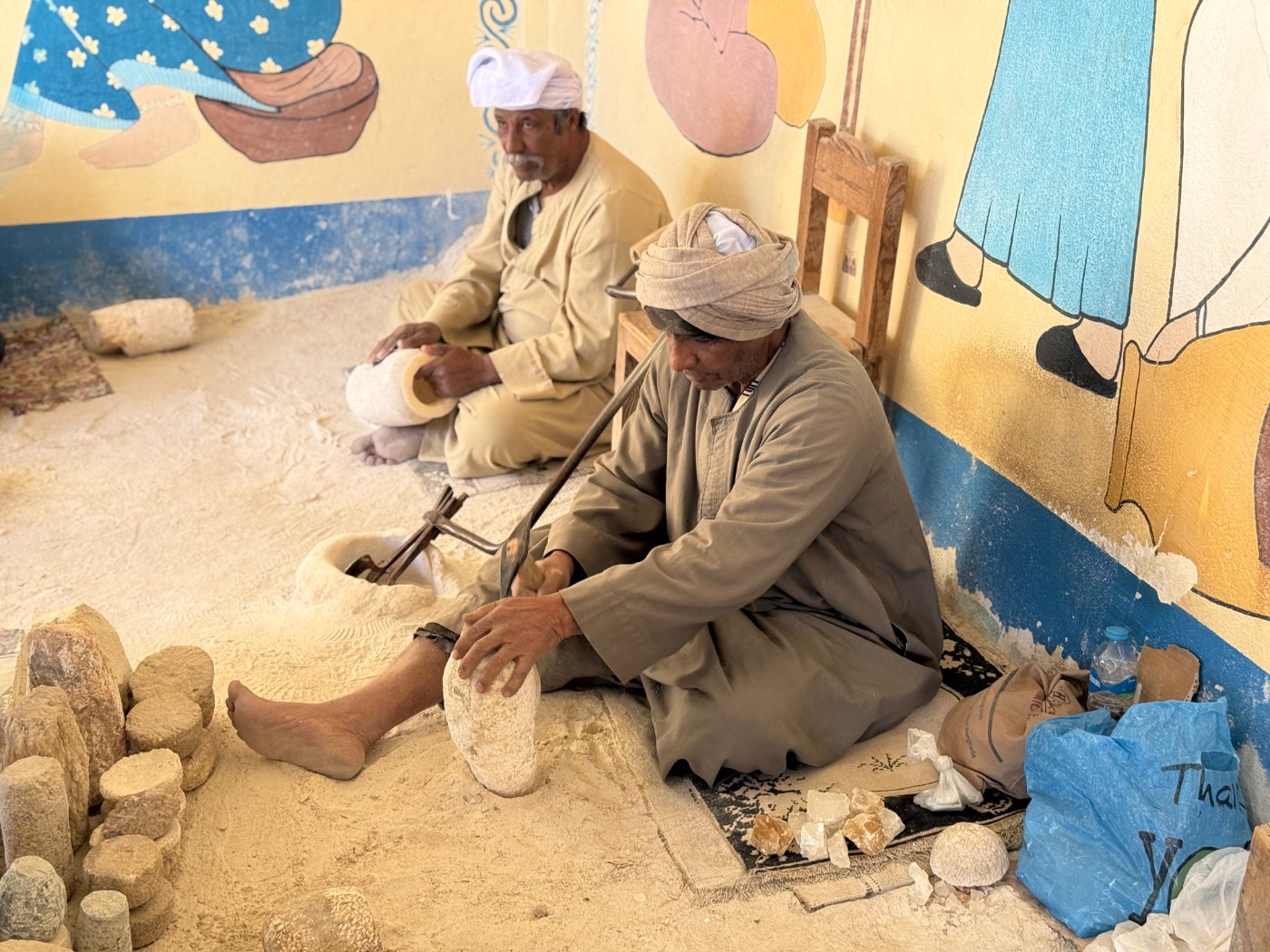 石刻工坊工匠表演