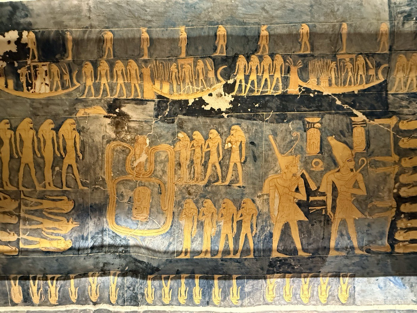 塞提一世墓室金色壁画